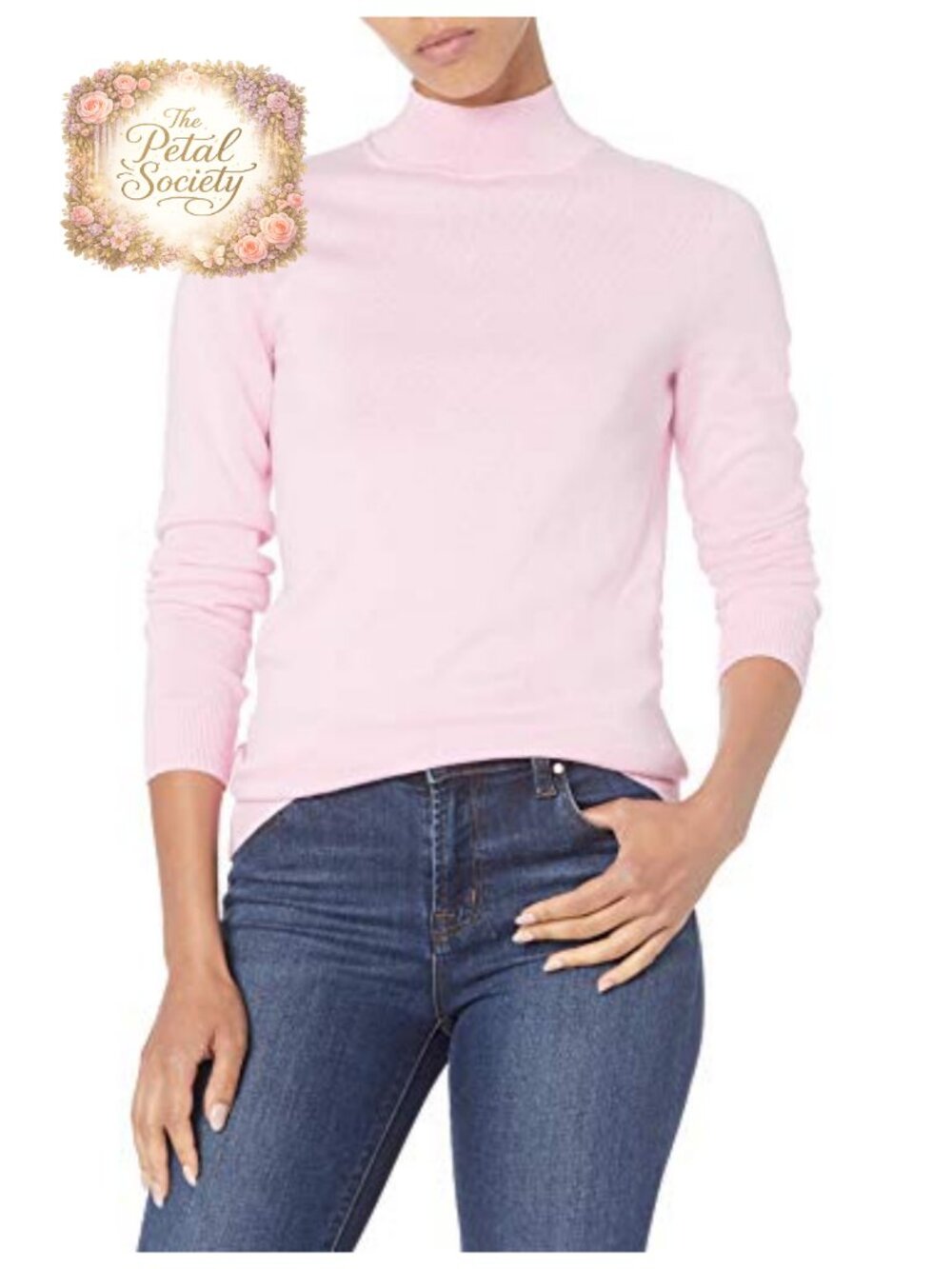 Lightweight Mock Neck Pullover Sweater Regular Fit Long Sleeve